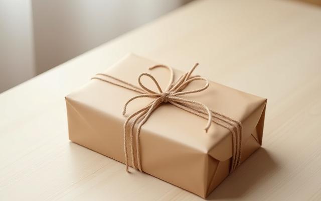 A beautifully wrapped gift bag with the distinctive Agate Aroma logo, hinting at a luxurious and thoughtful gift inside.