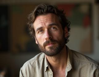 Portrait of artist Marcus Thorne